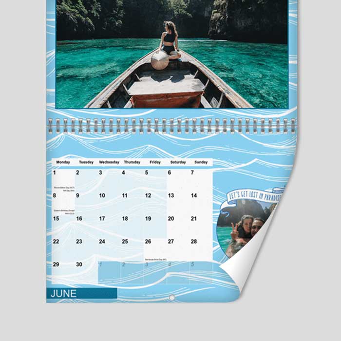 170 gsm paper personalised calendar