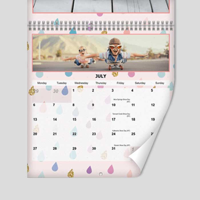 250 gsm paper for personalised calendar