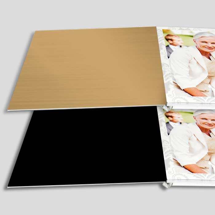 coloured end sheet photo book