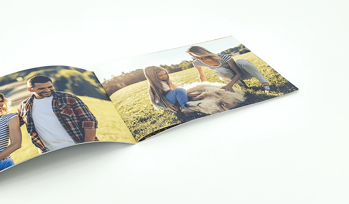 Photobook saddle stitch binding